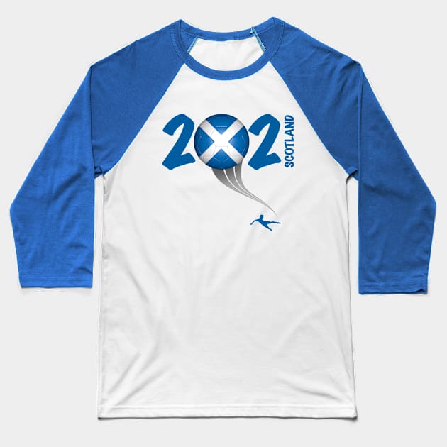 Scotland Euro Soccer 2021 Baseball T-Shirt by DesignOfNations